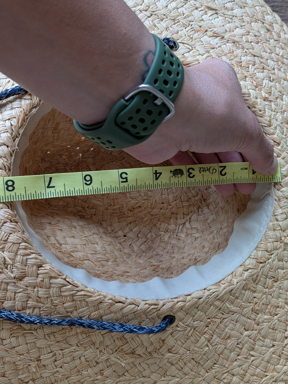 Rip Curl Womens Straw Wide Brim Sun Hat One Size Adjustable Chin Strap - Picture 6 of 8